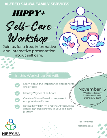 Hippy+ self care flyer