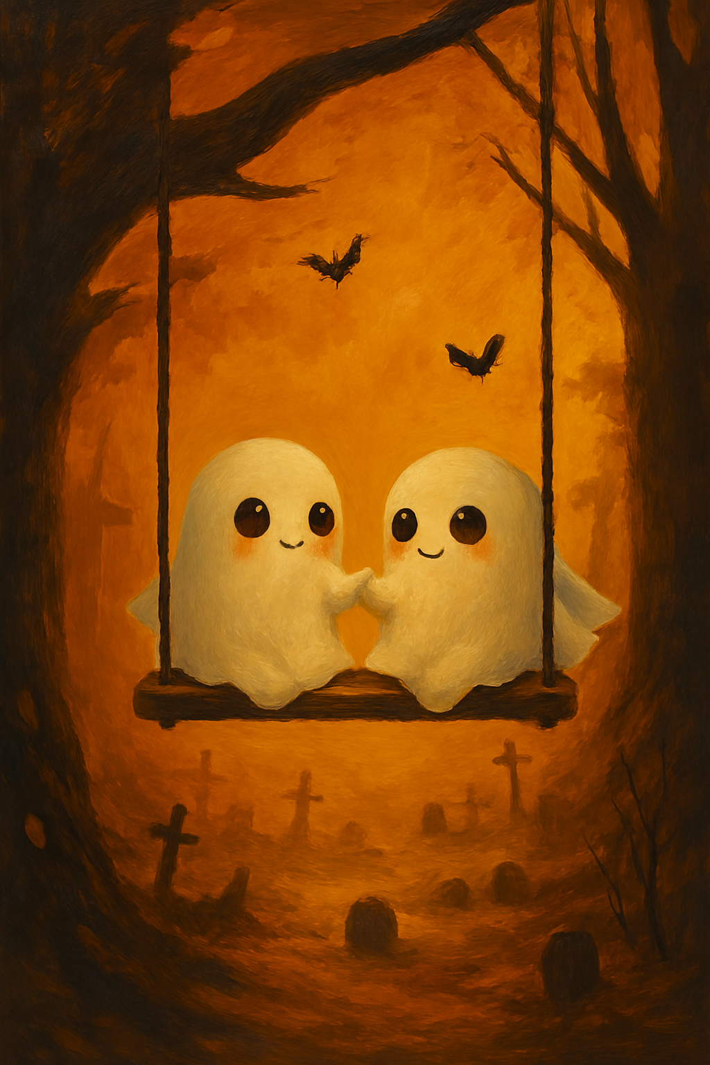 Two Ghosts on a Swing